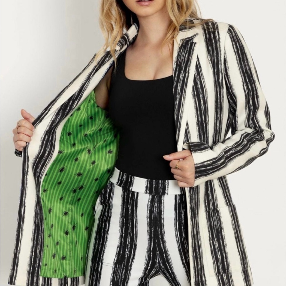 Blackmilk Beetlejuice Ghost With The Most Halloween collection Blazer.